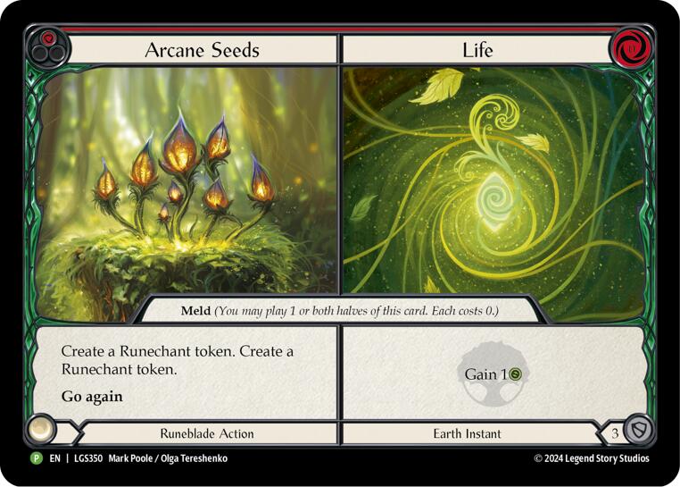 Arcane Seeds // Life [LGS350] (Promo)  Cold Foil | Silver Goblin