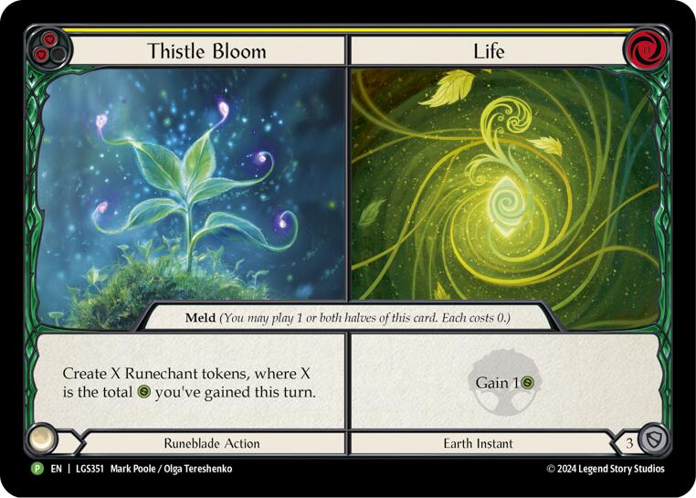 Thistle Bloom // Life [LGS351] (Promo)  Cold Foil | Silver Goblin