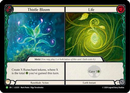 Thistle Bloom // Life - LGS351 (LGS351) Cold Foil - Flesh and Blood: Promo Cards