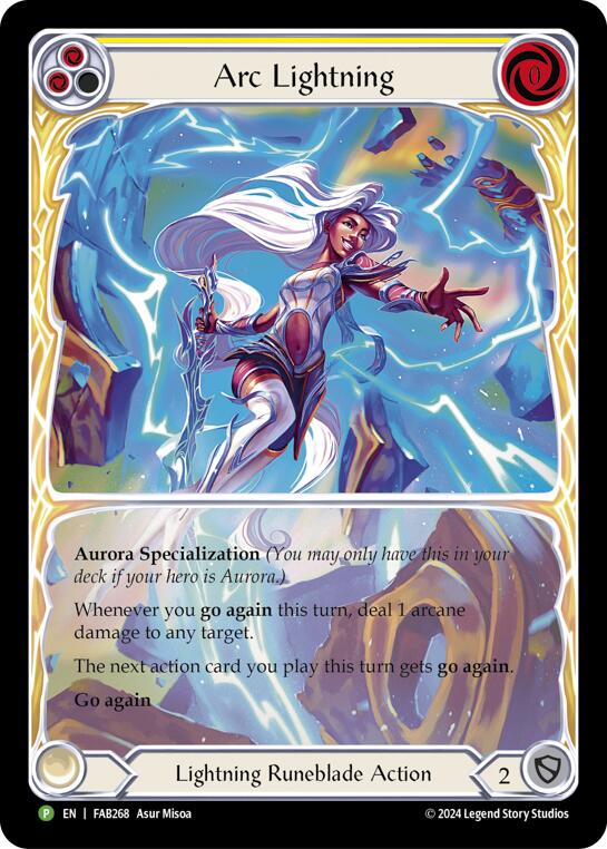 Arc Lightning (Extended Art) [FAB268] (Promo)  Rainbow Foil | Silver Goblin