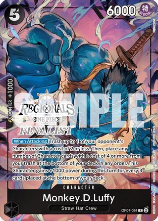 Monkey.D.Luffy (Online Regional 2024 Vol. 3) [Finalist] [One Piece Promotion Cards] | Silver Goblin