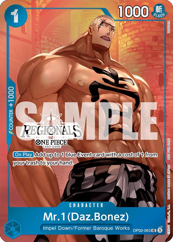 Mr.1 (Daz.Bonez) (Offline Regional 2024 Vol. 3) [One Piece Promotion Cards] | Silver Goblin