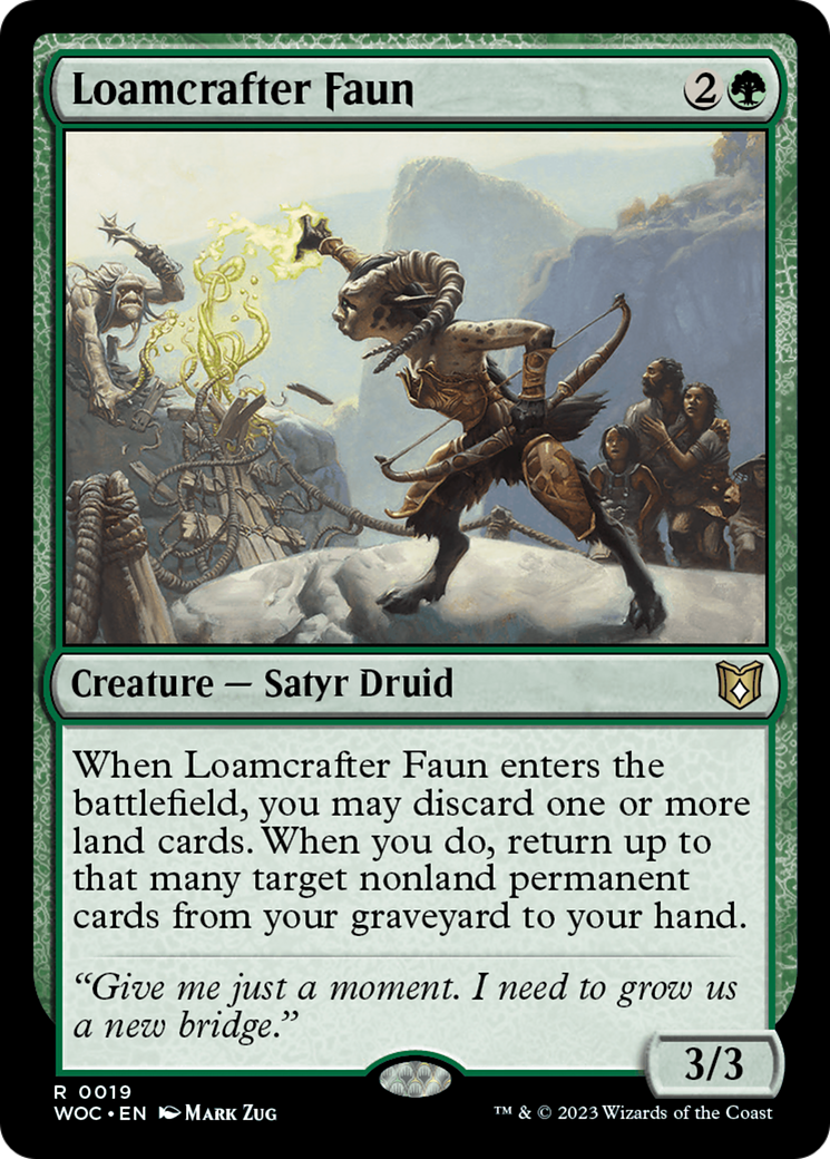 Loamcrafter Faun [Wilds of Eldraine Commander] | Silver Goblin