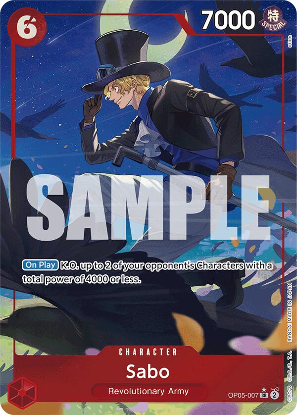 Sabo (OP05-007) (Alternate Art) [Premium Booster -The Best-] | Silver Goblin