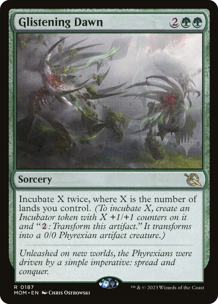 Glistening Dawn (Promo Pack) [March of the Machine Promos] | Silver Goblin