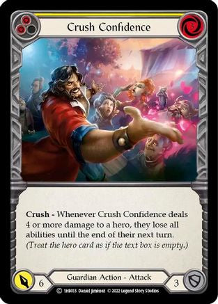 Crush Confidence (Yellow) (1hb013) - Historic Pack 1 Blitz Deck: Bravo | Silver Goblin