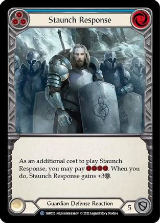 Staunch Response (Blue) (1HB023) - Historic Pack 1 Blitz Deck: Bravo | Silver Goblin