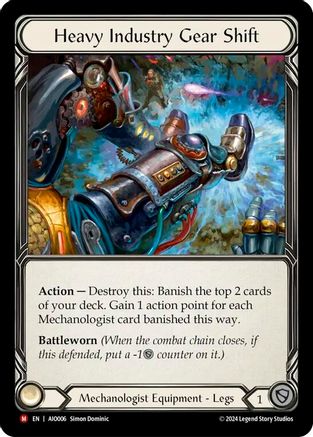 Heavy Industry Gear Shift (AIO006) Rainbow Foil - Armory Deck: Dash
