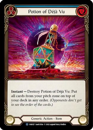 Potion of Deja Vu (Blue)  (1HK027) - Historic Pack 1 Blitz Deck: Kano | Silver Goblin