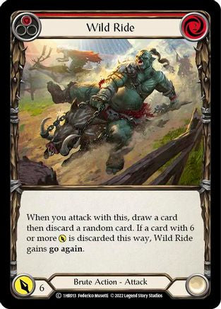 Wild Ride (Red) (1HR013) - Historic Pack 1 Blitz Deck: Rhinar | Silver Goblin