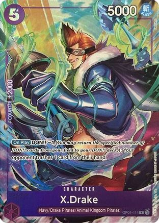 X.Drake (Premium Card Collection -Best Selection Vol. 2-) (OP01-114) Foil
