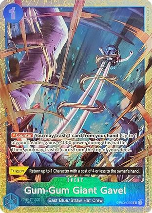 Gum-Gum Giant Gavel (Premium Card Collection -Best Selection Vol. 2-) Foil (OP03-055) - One Piece Promotion Cards | Silver Goblin