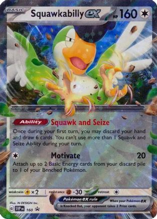 Squawkabilly ex - 160 (160) Holofoil - SV Scarlet & Violet Promo Cards