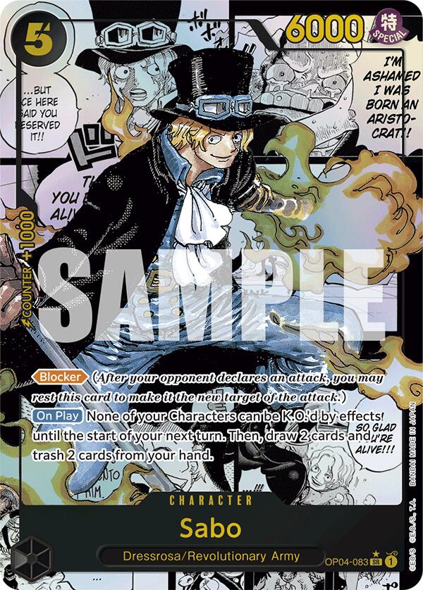 Sabo (OP04-083) (Manga) [Premium Booster -The Best-] | Silver Goblin