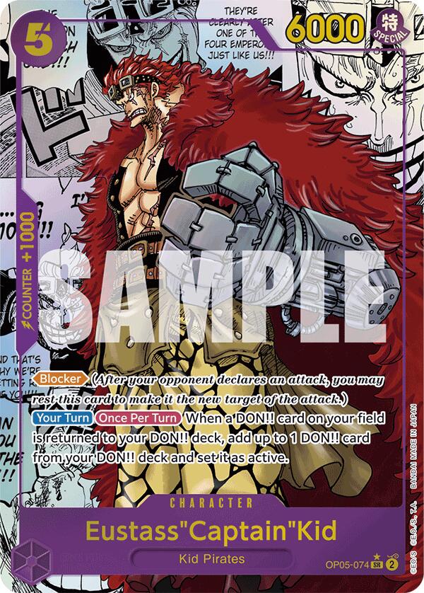 Eustass"Captain"Kid (OP05-074) (Manga) Foil (OP05-074) - Premium Booster -The Best-