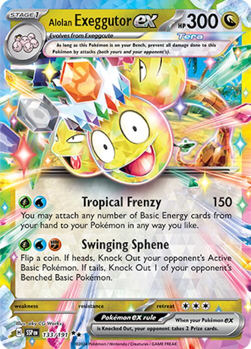 Alolan Exeggutor ex (133/191) [Scarlet & Violet: Surging Sparks] | Silver Goblin