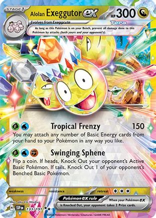 Alolan Exeggutor ex (133/191) [Scarlet & Violet: Surging Sparks]