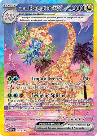 Alolan Exeggutor ex (242/191) [Scarlet & Violet: Surging Sparks] | Silver Goblin