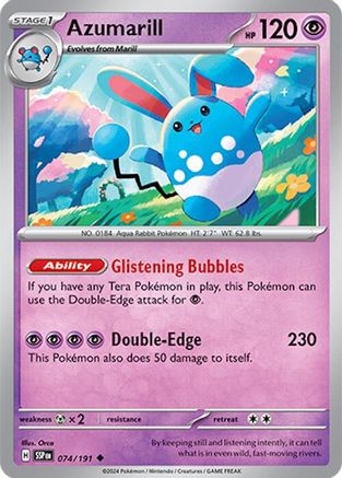 Azumarill (074/191) [Scarlet & Violet: Surging Sparks] Reverse Holofoil
