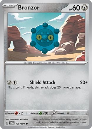 Bronzor (126/191) [Scarlet & Violet: Surging Sparks] Reverse Holofoil
