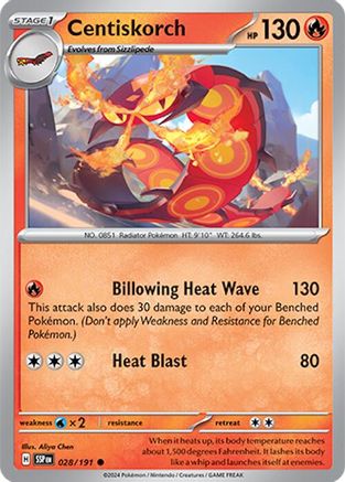 Centiskorch (028/191) [Scarlet & Violet: Surging Sparks] Reverse Holofoil