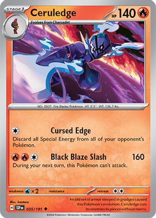 Ceruledge (035/191) [Scarlet & Violet: Surging Sparks] Reverse Holofoil