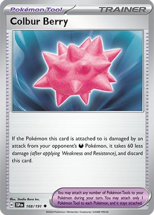 Colbur Berry (168/191) [Scarlet & Violet: Surging Sparks] Reverse Holofoil