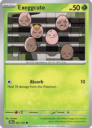 Exeggcute (002/191) [Scarlet & Violet: Surging Sparks] Reverse Holofoil