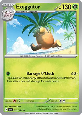 Exeggutor (003/191) [Scarlet & Violet: Surging Sparks] Reverse Holofoil