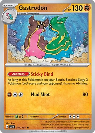 Gastrodon (107/191) [Scarlet & Violet: Surging Sparks] Reverse Holofoil
