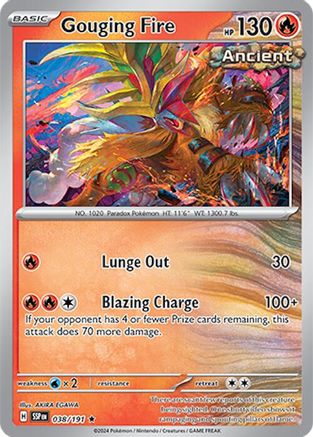 Gouging Fire (038/191) [Scarlet & Violet: Surging Sparks] Reverse Holofoil