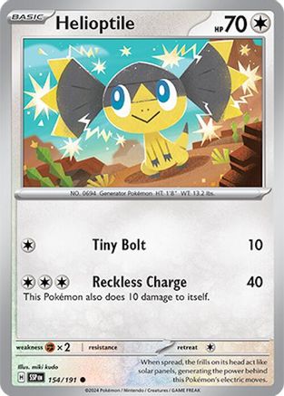Helioptile (154/191) [Scarlet & Violet: Surging Sparks] Reverse Holofoil