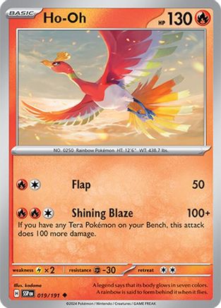 Ho-Oh (019/191) [Scarlet & Violet: Surging Sparks] Reverse Holofoil