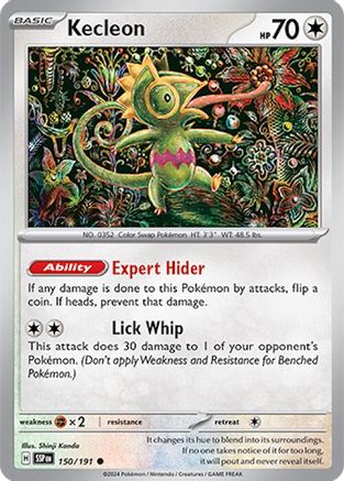 Kecleon (150/191) [Scarlet & Violet: Surging Sparks] Reverse Holofoil