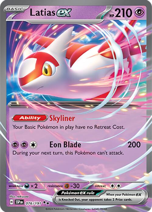 Latias ex (076/191) [Scarlet & Violet: Surging Sparks] | Silver Goblin