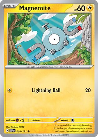 Magnemite (058/191) [Scarlet & Violet: Surging Sparks] Reverse Holofoil