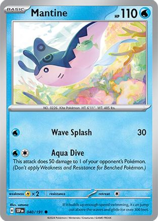 Mantine (040/191) [Scarlet & Violet: Surging Sparks] | Silver Goblin