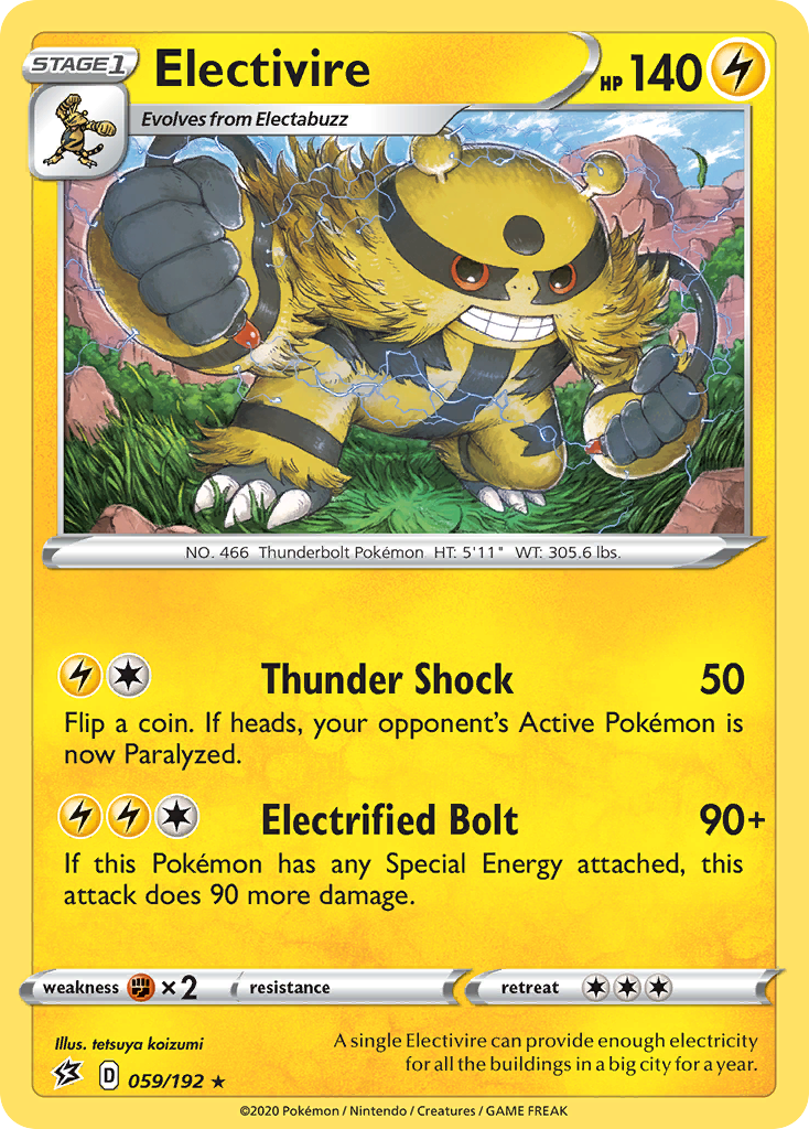 Electivire (059/192) [Sword & Shield: Rebel Clash] | Silver Goblin