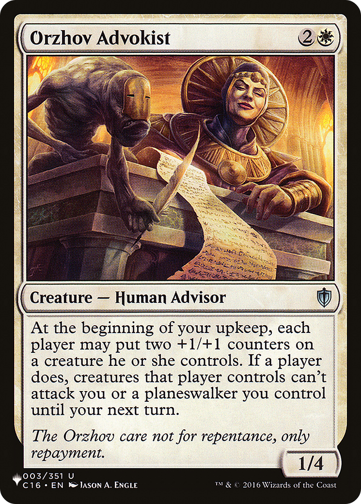 Orzhov Advokist [The List] | Silver Goblin