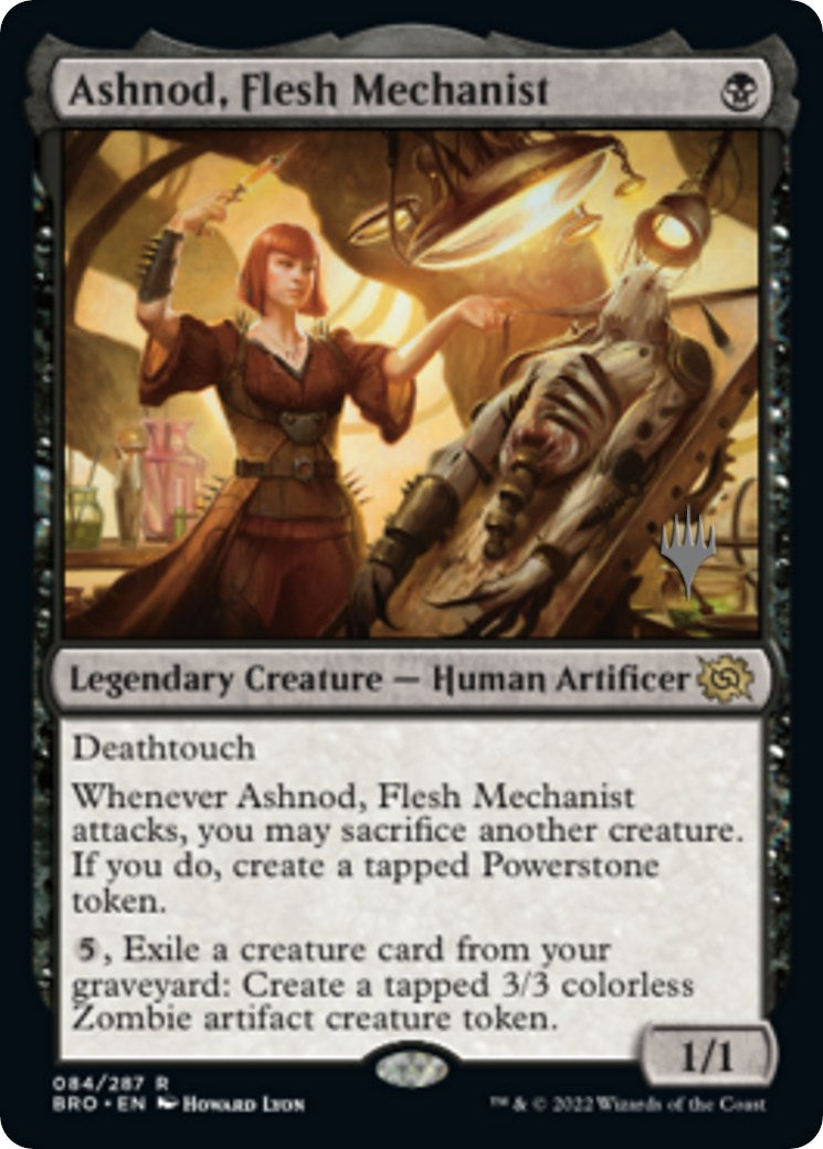 Ashnod, Flesh Mechanist (Promo Pack) [The Brothers' War Promos] | Silver Goblin