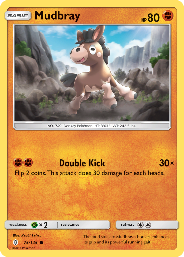 Mudbray (75/145) [Sun & Moon: Guardians Rising] | Silver Goblin