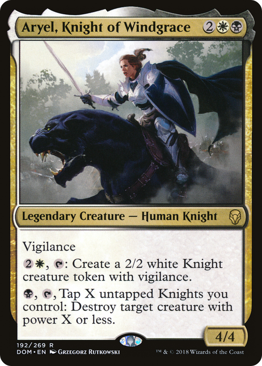 Aryel, Knight of Windgrace [Dominaria]