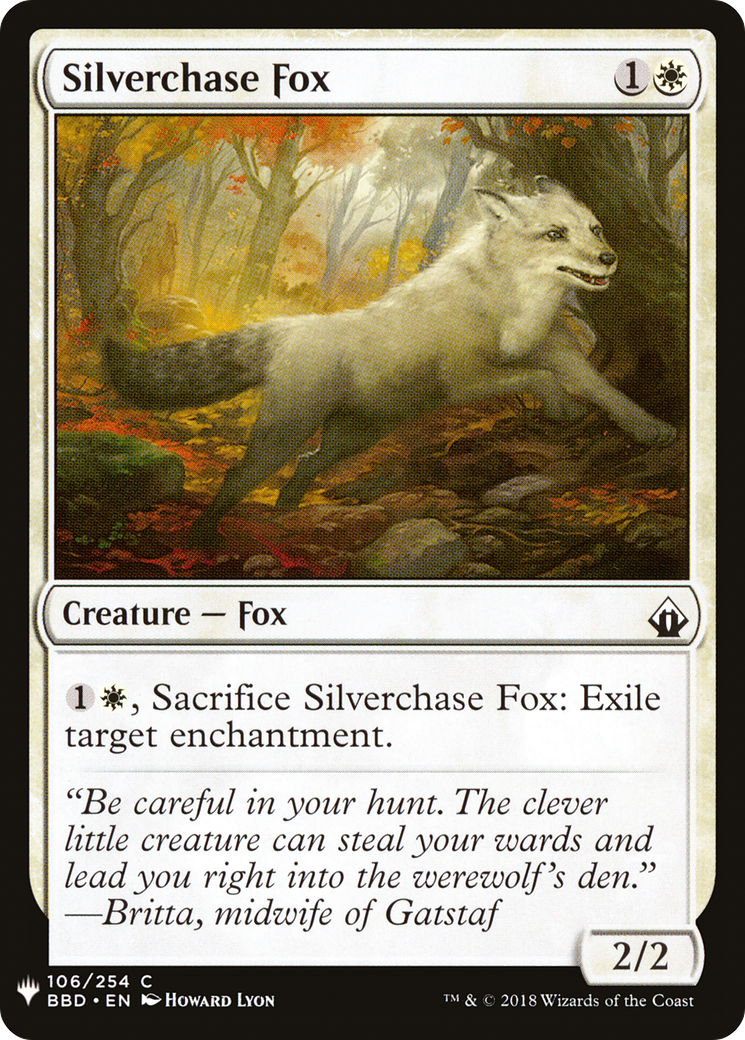 Silverchase Fox [Mystery Booster] | Silver Goblin