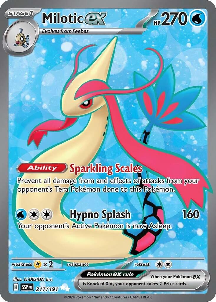 Milotic ex (217/191) [Scarlet & Violet: Surging Sparks] | Silver Goblin