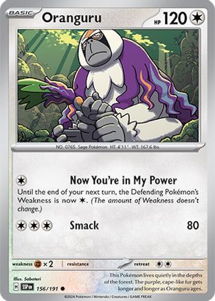 Oranguru (156/191) [Scarlet & Violet: Surging Sparks] Reverse Holofoil