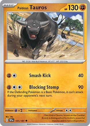 Paldean Tauros (101/191) [Scarlet & Violet: Surging Sparks] Reverse Holofoil
