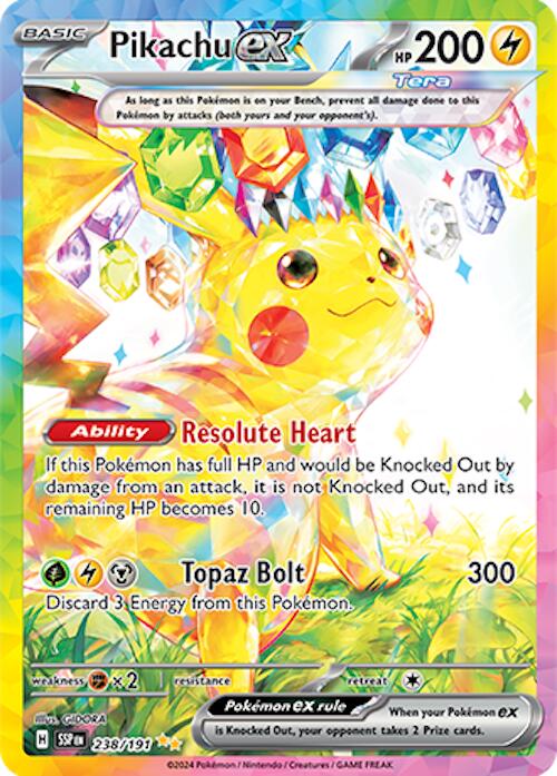 Pikachu ex (238/191) [Scarlet & Violet: Surging Sparks] | Silver Goblin