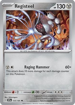Registeel (125/191) [Scarlet & Violet: Surging Sparks] Reverse Holofoil