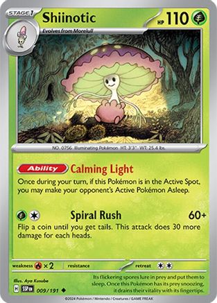 Shiinotic (009/191) [Scarlet & Violet: Surging Sparks] Reverse Holofoil