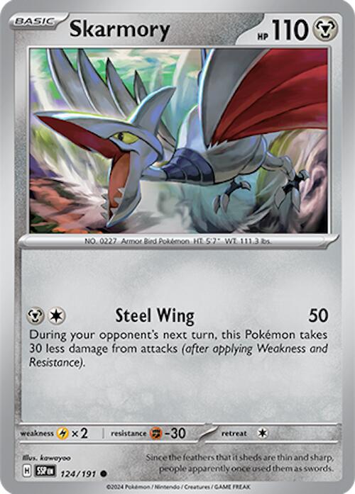 Skarmory (124/191) [Scarlet & Violet: Surging Sparks] | Silver Goblin